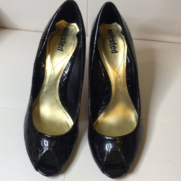 🌹HP🌹GUC Unlisted Black Red Bottom Heels, 9.5M - Picture 2 of 12